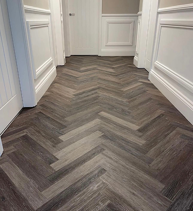 Dark Herringbone LVT