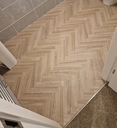 Natural Herringbone LVT